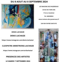Exposition des créations de Denis Lachaize et Cléopâtre Armstrong-Lachaize