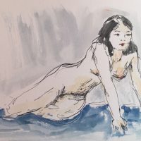 Atelier de dessin avec modele vivant