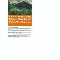 Exposition  de peintures sur la montagne