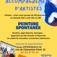 Ateliers Peinture Spontanée ACCOMPAGNEMENT DÉDIÉ AUX ARTISTES