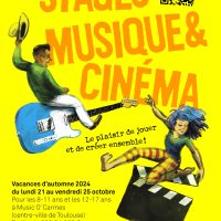 Stages musique et cinéma pour les jeunes à Toulouse (vacances d'octobre 2024)