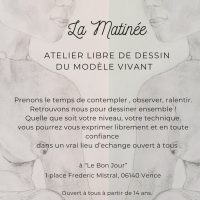 cherche modele pour atelier de dessin du modele vivant à  Vence 06